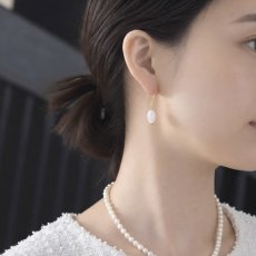 画像9: 2027年干支【限定数】羊脂白玉　雪のような　和田玉　ネフライト　　サージカルステンレスピアス白翡翠 (9)