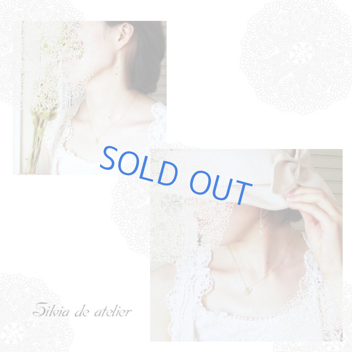 画像2: アクアマリンカルセドニー 14kgfアメリカンピアス (2)