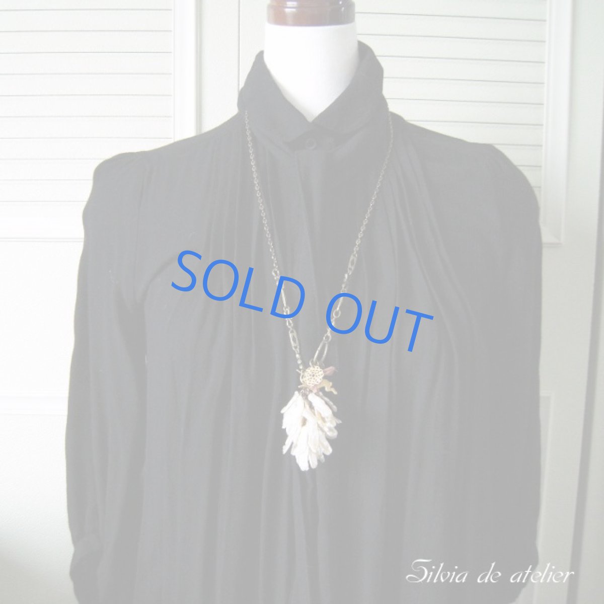 画像3: ビワパールタッセル フロントマンテルネックレス (3)