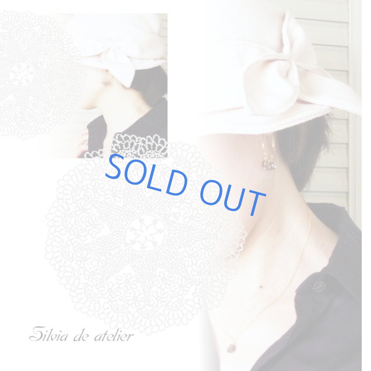 画像2: スモーキークォーツラウンド フープピアス (2)