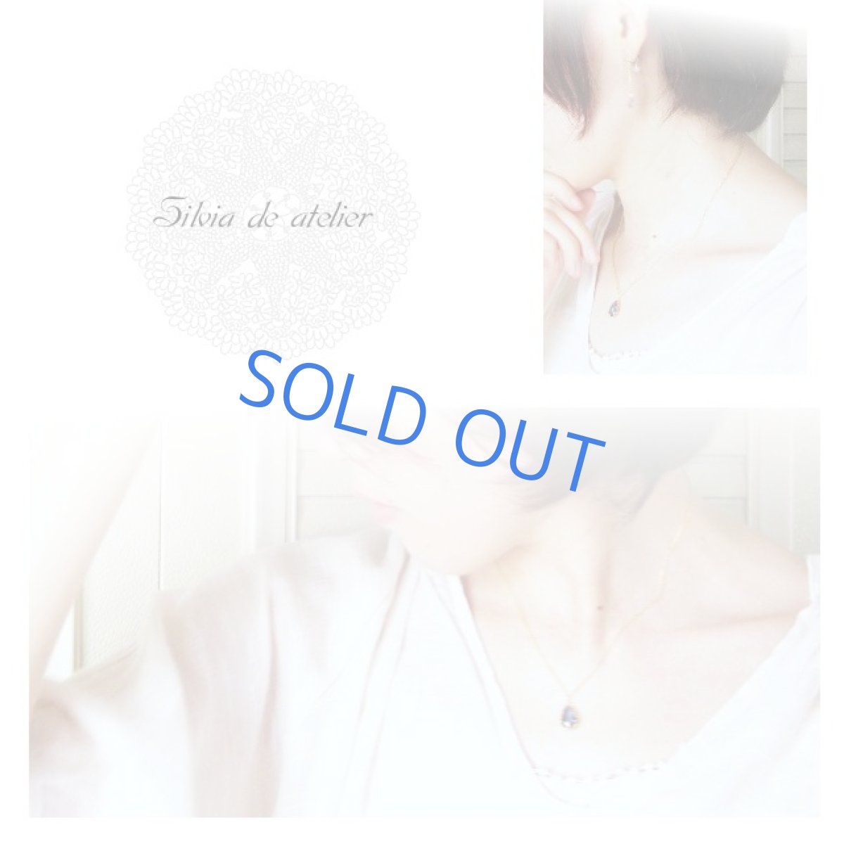 画像2: 大粒ロンドンブルートパーズ 一粒14kgfネックレス (2)