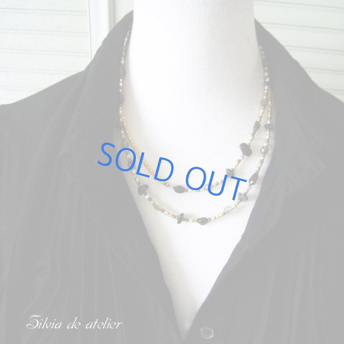 画像3: トルマリンタンブル多連ブレスレット&ネックレス (3)