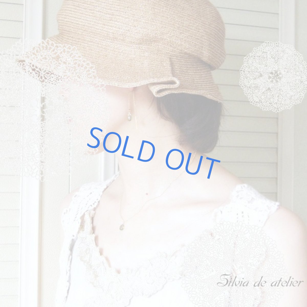 画像2: フォレストグリーンアパタイト ラインチェーン14kgfピアス (2)