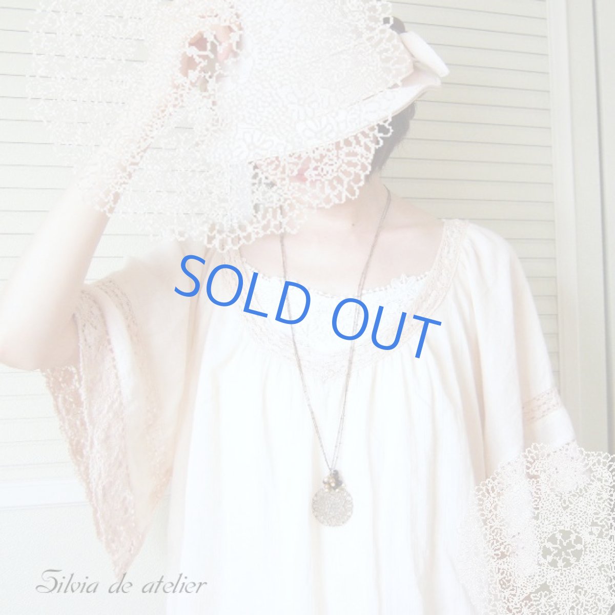 画像3: レースサークル 2連チェーンロングネックレス (3)