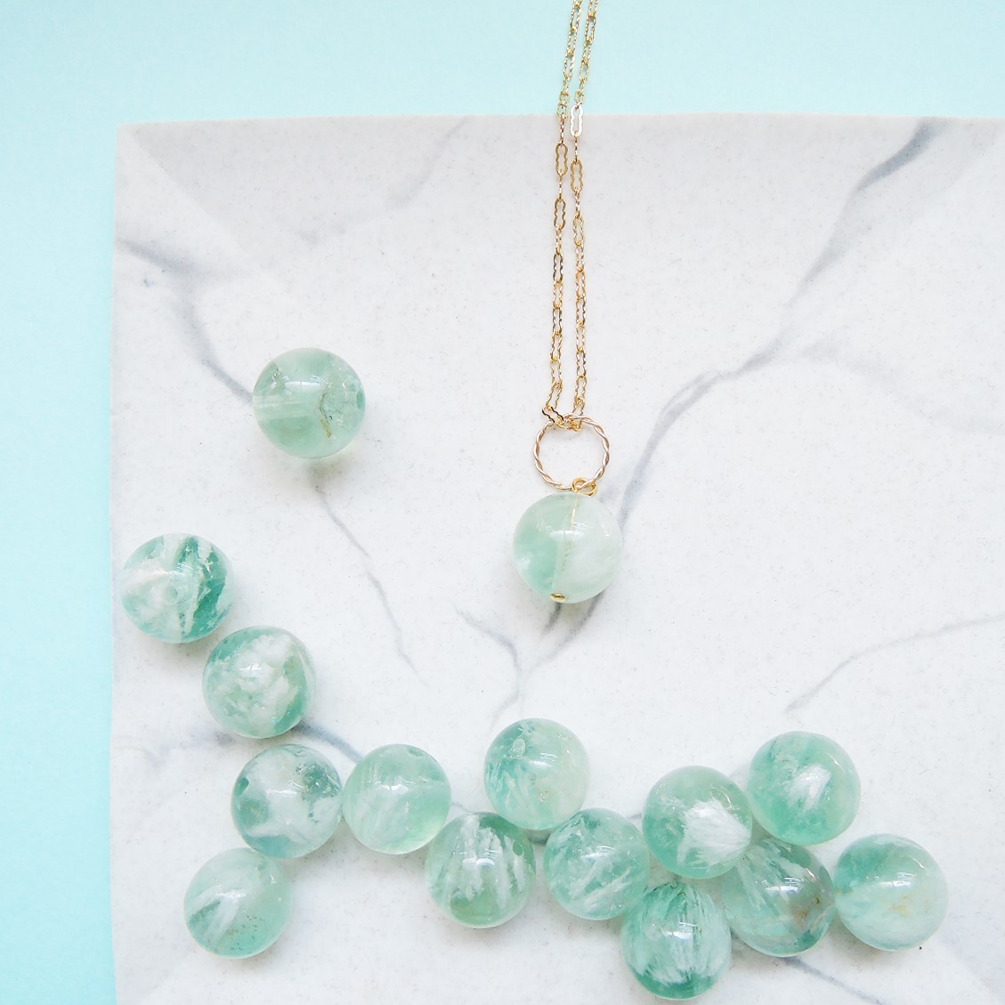 フェザーインフローライト18kgfネックレス 